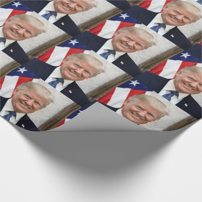 Papel De Presente Presidente Donald Trump (Ponta)