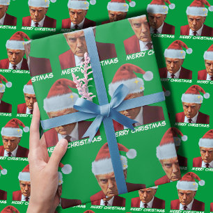 Papel De Presente Presidente Trump 2024 Caça de Mug Feliz Natal