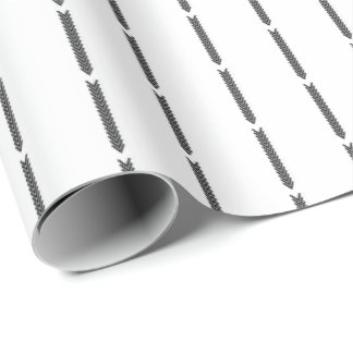 Papel De Presente Preto e branco minimalista escandinavo