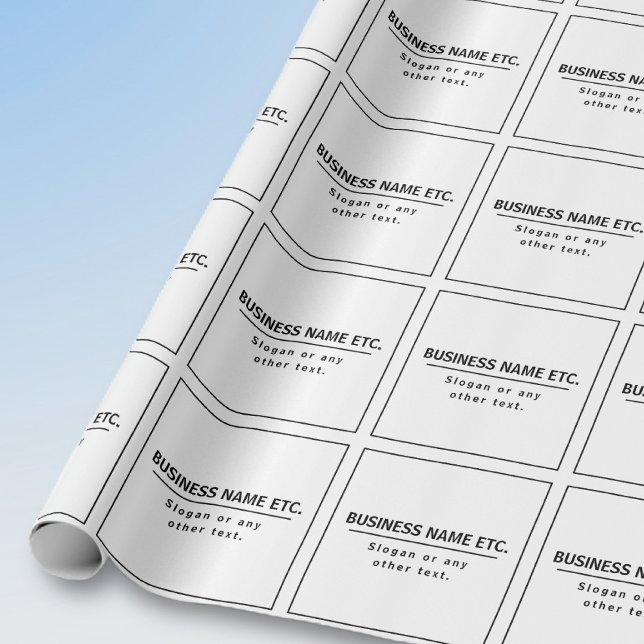 Papel De Presente Preto e Branco Moderno (Criador carregado)