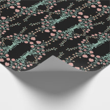 Preto Elegante com Rosa