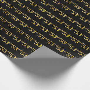 Papel De Presente Preto, evento do ouro 53rd do falso