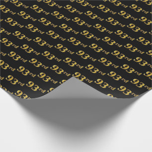 Papel De Presente Preto, evento do ouro 93rd do falso