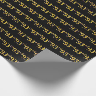 Papel De Presente Preto, evento do ouro 93rd do falso