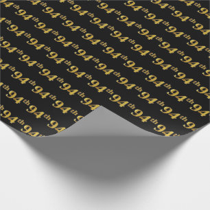 Papel De Presente Preto, evento do ouro 94th do falso
