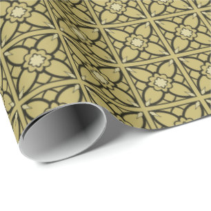 Papel De Presente Preto 'N' Dourado