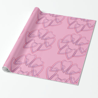 Papel De Presente Pretty heart circle pattern