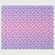 Pretty Pink and White Butterfly Round Pillow