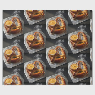 Papel De Presente Pretzel Macio Recém-Assado