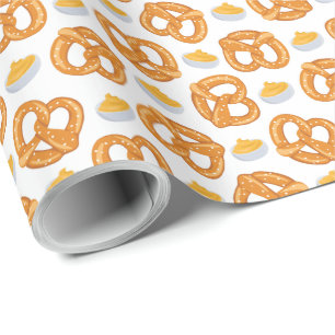 Papel De Presente Pretzels e Queijo