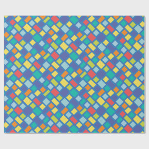 Papel De Presente Primary Party Xadrez Infantil  