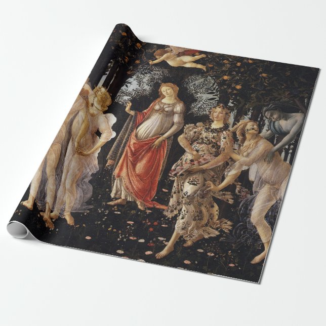 Papel De Presente Primavera, Alegoria da Primavera por Sandro Bottic (Desenrolado)
