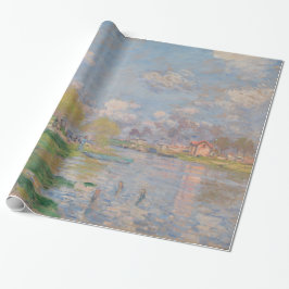 Papel De Presente Primavera do Sena por Claude Monet