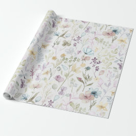Papel De Presente Primavera Floral