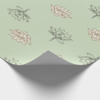 Papel De Presente Primavera Lotus