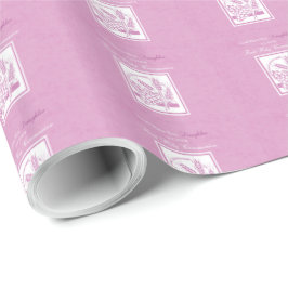 Papel De Presente Primeira Comunhão da Filha, Rosa