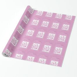 Papel De Presente Primeira Comunhão da Filha, Rosa