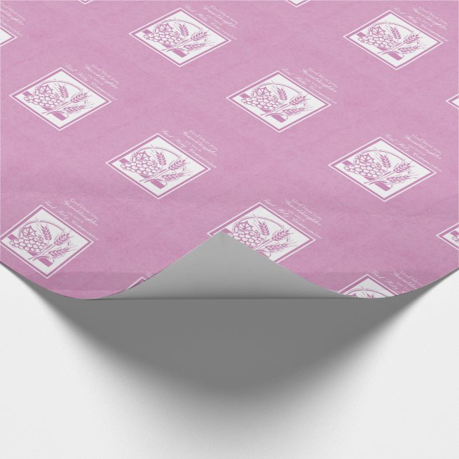 Papel De Presente Primeira Comunhão da Netas, Rosa (Ponta)