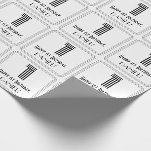 Papel De Presente primeiro aniversario: Art Deco - Estilo Inspirado 