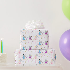 Papel De Presente Primeiro Aniversário de Fada
