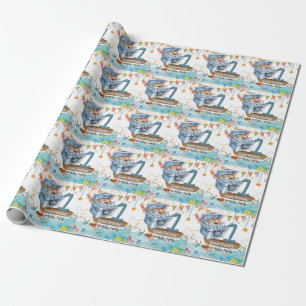 Papel De Presente Primeiro aniversario de pesca