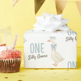 Papel De Presente Primeiro Aniversário do Bobo Ganso