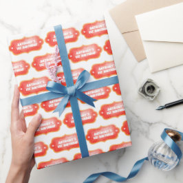 Papel De Presente Primeiro Aniversário do Carnaval Cinto Moderno