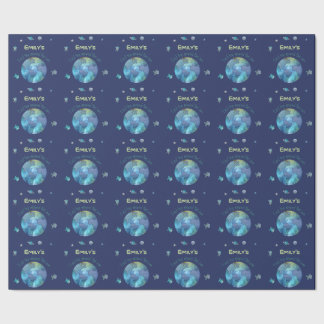 Papel De Presente Primeiro aniversário | primeira viagem à volta do