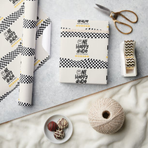 Papel De Presente primeiro aniversario sorriso rosto retrógrado bran