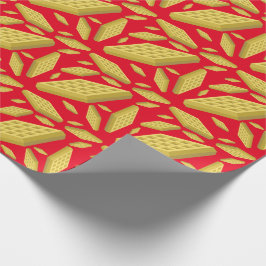 Papel De Presente Primeiro aniversario Waffle Cute Breakfast Brunch 