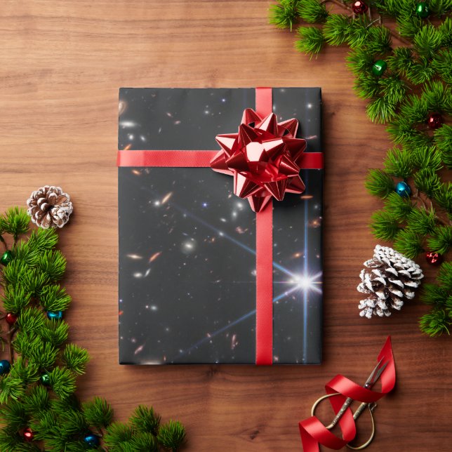 Papel De Presente Primeiro Campo Profundo do Universo de James Webb (Presente de Natal)