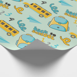 Papel De Presente Primeiro Dia Da Escola: Arte De Papel Sem Olhos