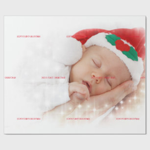 PAPEL DE PRESENTE PRIMEIRO NATAL DO BEBÊ