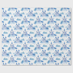 Papel De Presente Princesa Castle Seamless Pattern