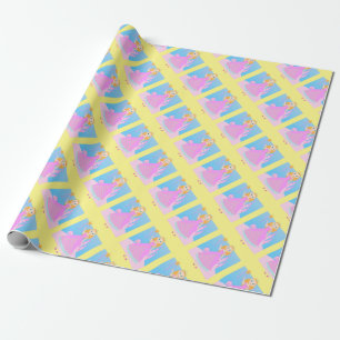 Papel De Presente Princesa de Fairytala no Partido de Birthaday Rosa