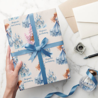 Papel De Presente Princesa e Castelo