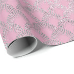 Papel De Presente Princesa Real Prata Rosa Deco Shiny<br><div class="desc">Mínimalismo e Elegance Glam e Chic Delicate Wrappaper</div>