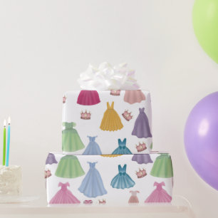 Papel De Presente Princesa Veste Fairytale Pequena Garota