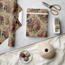 Papel De Presente Príncipe das Brincadeiras - Bandana Floral Gótica