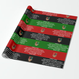Papel De Presente Princípios KWANZAA da NGUZO SABA 7