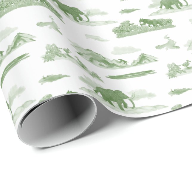 Papel De Presente Privada de Animal Extinto (Ponta do rolo)