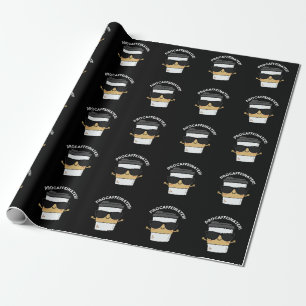 Papel De Presente Procafeinator Funny Caffeine Café Pun Dark BG