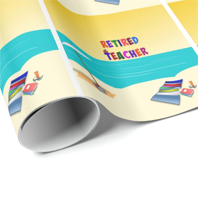 Papel De Presente Professor aposentado, divertido no sol (Ponta do rolo)