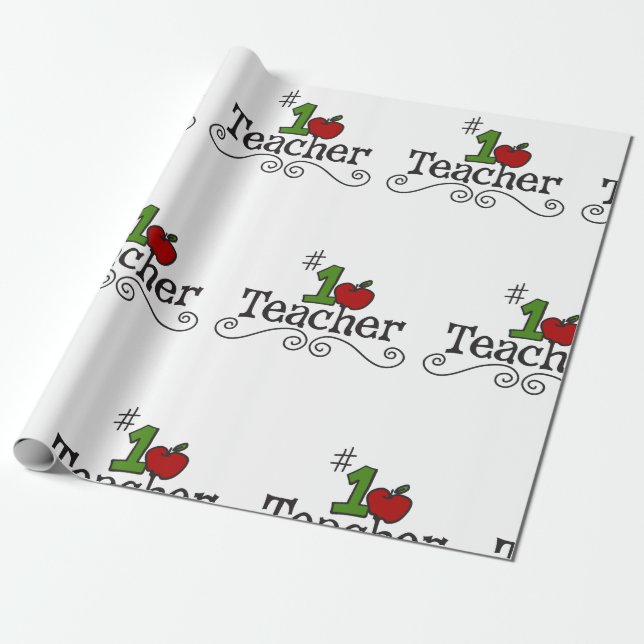 Papel De Presente Professor de escola (Desenrolado)