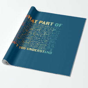 Papel De Presente Professor De Matemática Que Parte Da Matemática