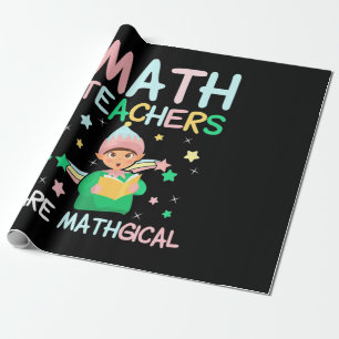 Papel De Presente Professores De Matemática São Matemáticos