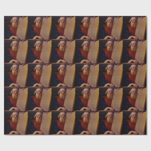 Papel De Presente Profeta Moisés no Monte Sinai – Épico de Alta Fide (Aberto)