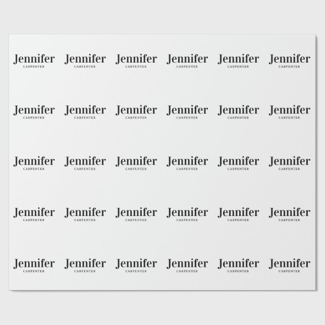 Papel De Presente Profissional elegante moderno minimalista adiciona (Aberto)