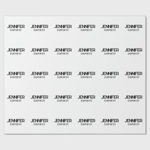 Papel De Presente Profissional elegante moderno minimalista adicione