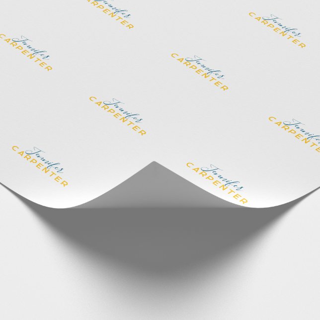 Papel De Presente Profissional elegante moderno minimalista simples (Ponta)